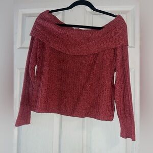 American eagle off the shoulder sweater